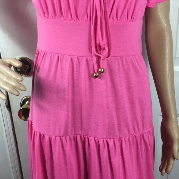 Chadwick’s short sleeve /fitted waist pink dress - Picture 3 of 7